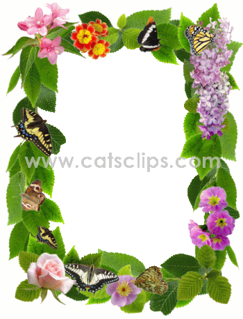 flower borders and frames. flowers animated order