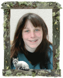cat on fence custom frame