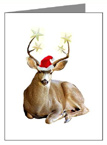 christmas stag card at cafepress