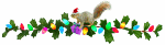 squirrel christmas lights animated gif