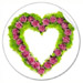 lichen heart valentine sticker at zazzle