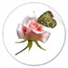 rose butterfly sticker at zazzle