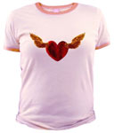 heart wings shirt from cafepress