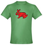 red rabbit green tshirt