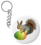 easter squirrel key chain at zazzle