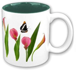 calla lily butterfly mug at zazzle