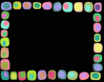 colored shapes animated border