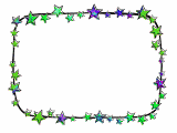 colored stars animated border