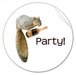 squirrel champagne party