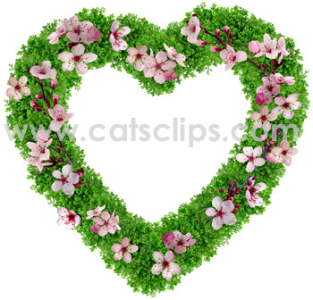spring heart border
