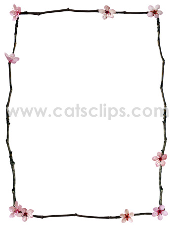twig flowers border