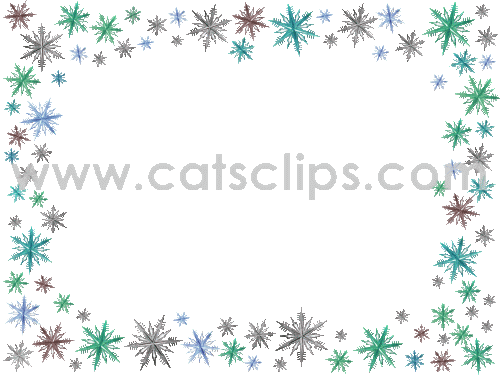 snowflakes animated border